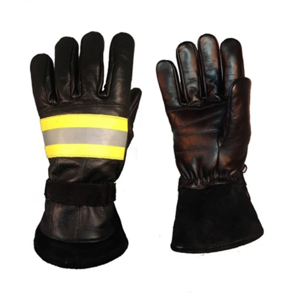 Aluminium heat resistant fire fighter Gloves Heat Resistant Waterproof Breathable Anti Static Firefighter Hand Protection