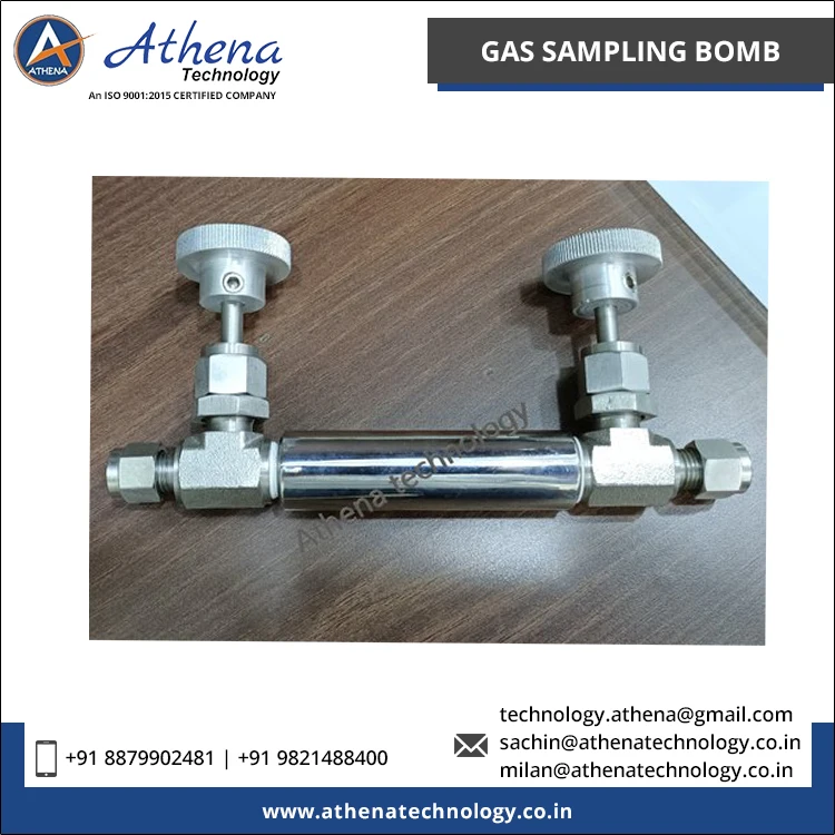 Automatic Grade 10-15 Inches Length Gas Sampling Bottles Bomb Chemical Laboratory Testing Equipment for Sale