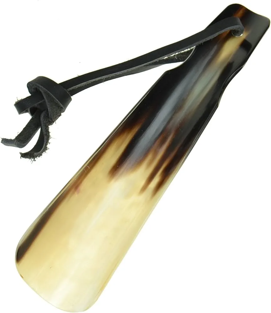New Water Buffalo Shoe Horn from India Polished Short Shoe Helper Gift Idea christmas party direct from skyhigh overseas