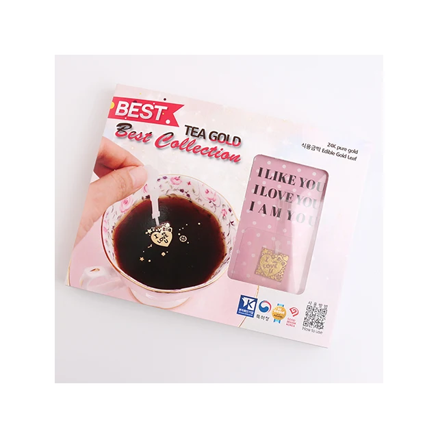 (Me In Gold)- Tea Gold Best Collection 10  premium tea  decoration  popular in Korea enjoy with friend KOTRA