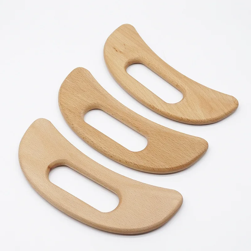 Custom Logo Wooden Gua Sha Tools Scraping Board Massage Tool Slimming Scraper Body Wood Massage Therapy Tool