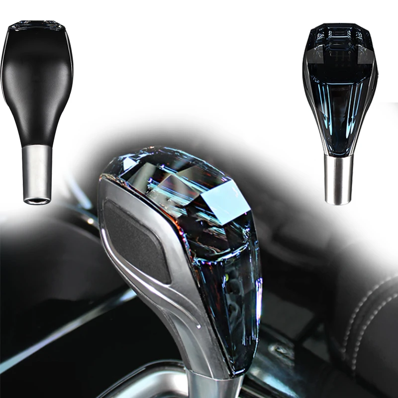 Crystal Shift knobs Touch Activated Ultra LED Light Illuminated Gear Knob Fits for Most Cars NO Button Operated Shifter