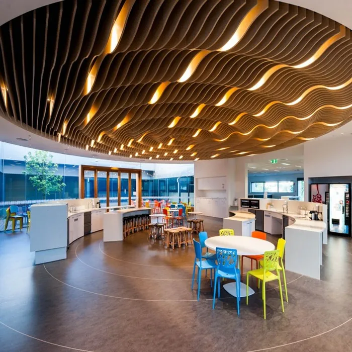 Modern Sound Absorb Ceil Covers Acoustic Material Baffle Metal Ceiling Suspended Aluminum Decor Stretch Ceiling