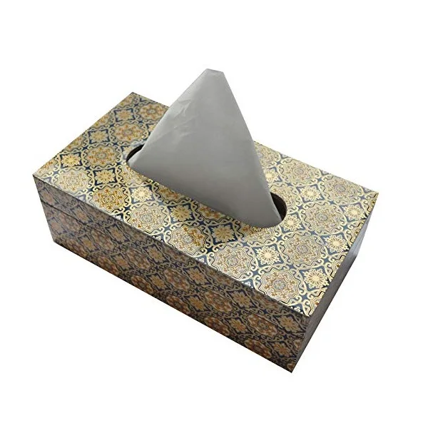 Декоративная посуда Новый Традиционный стиль эмалированная коробка для салфеток органайзер стола хранения