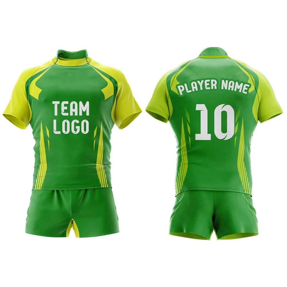 New Design Custom Made Rugby Uniform Sublimated Jersey Uniform Wholesale Factory Price Men Rugby Uniform