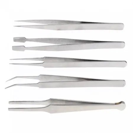 4 Pcs Craft Tweezers set Stainless Steel for Hobby Electronic Lab Wholesale PRICE Manufacturers Supplier in Pakistan