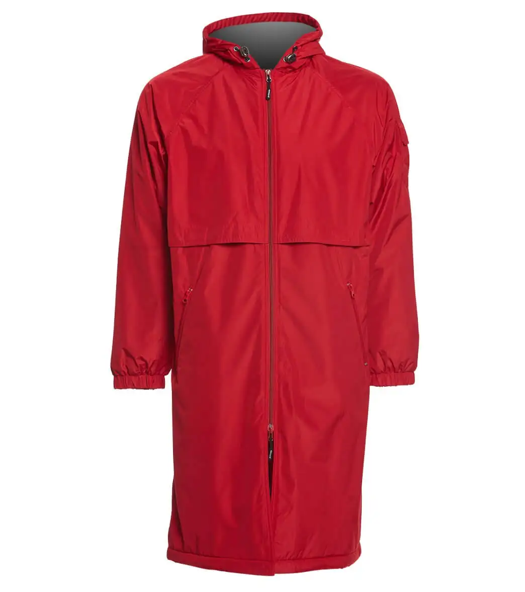 Wholesale Customized Swim Parka Men Full Zip Winter Waterproof Polar Line Swim Parka Fleece Jacket With Vertical sport robe