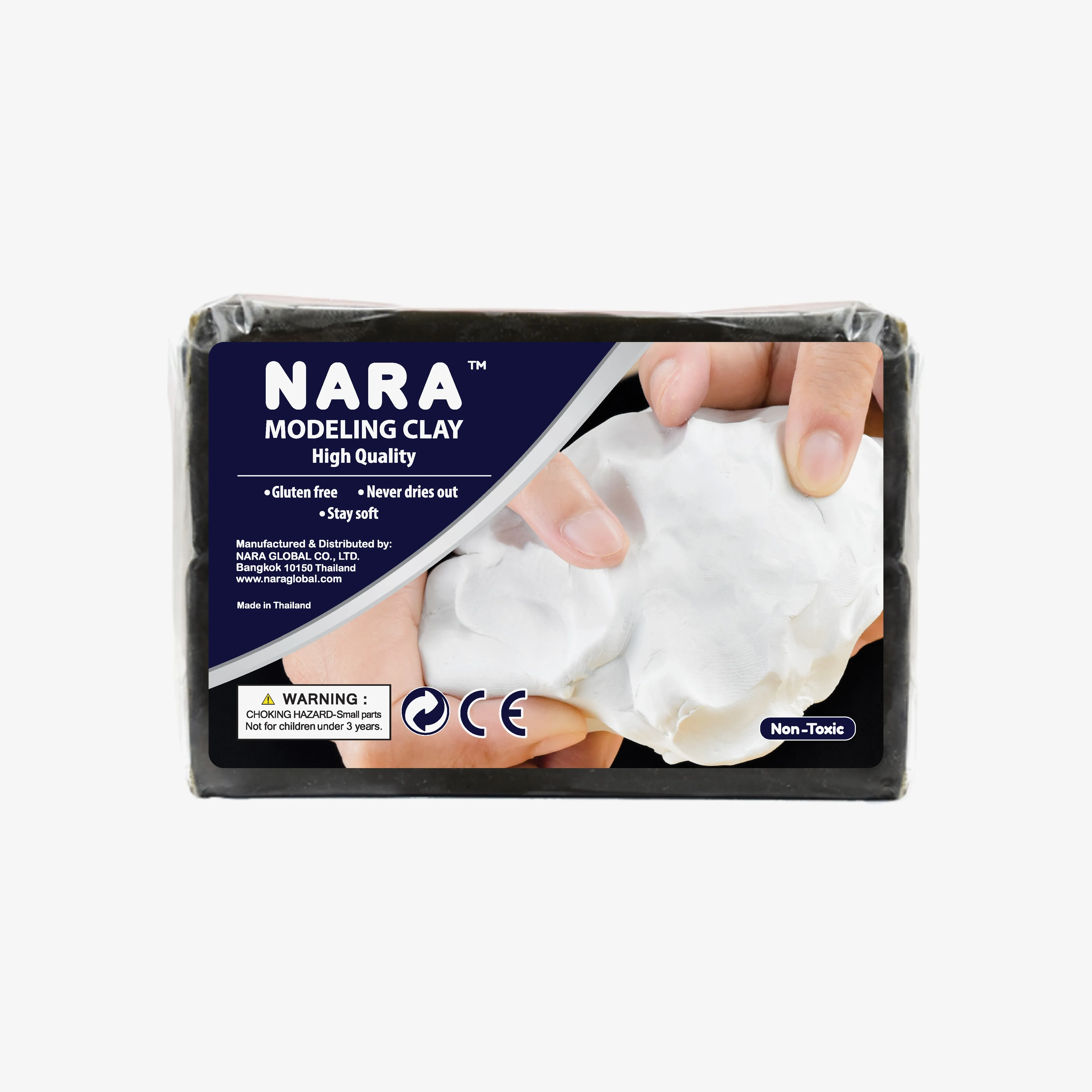 NARA Brand 906G.DARK OLIVE Premium Soft Non-Toxic Resin Modeling Clay From Thailand Easy Use for Stop Motion Art