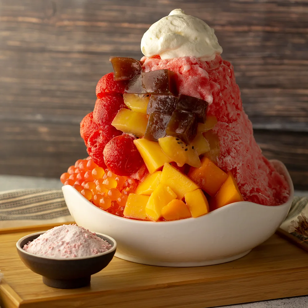 Лидер продаж арбузный Снежный ледяной порошок тайваньский мешок для мороженого упаковка гладкая пудра смесь Китай торговля 20% 1 кг 1:7