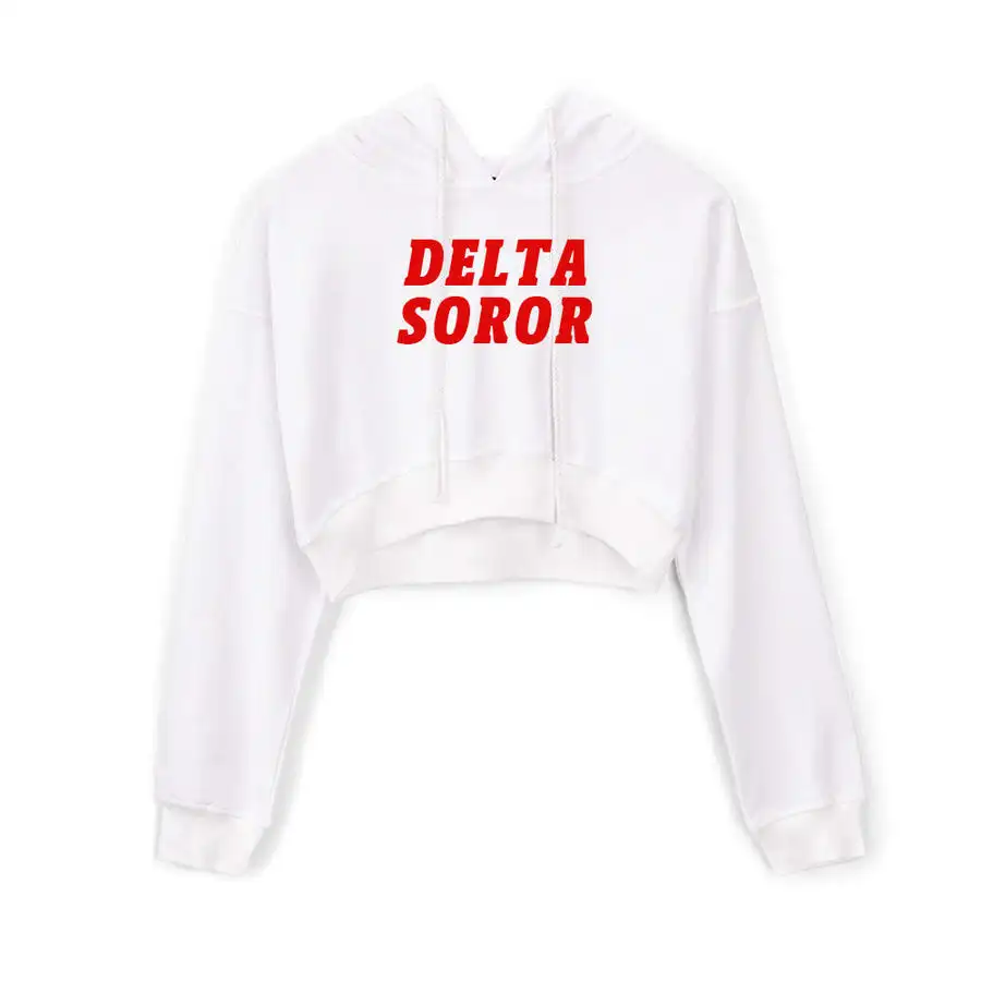 Кроп-Толстовка DST Delta Sigma Theta с греческими буквами crest sorority