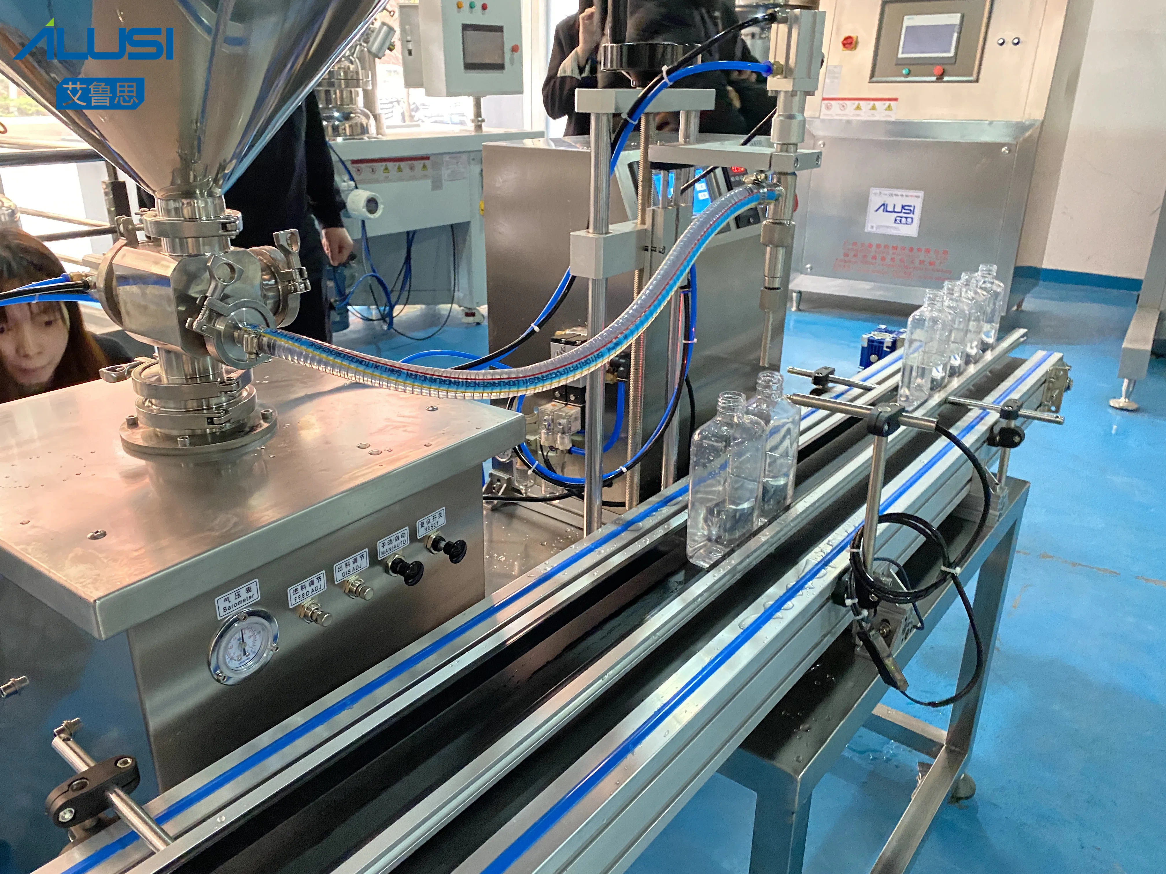 Desktop Ketchup Filling Machine Cosmetic Soft Ice Cream Lotion Jam Bottle Honey Filler