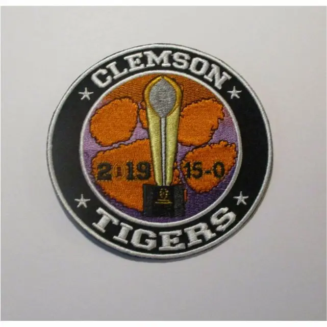 FOOTBALL NATIONAL CHAMPIONS CLEMSON TIGERS PATCHES