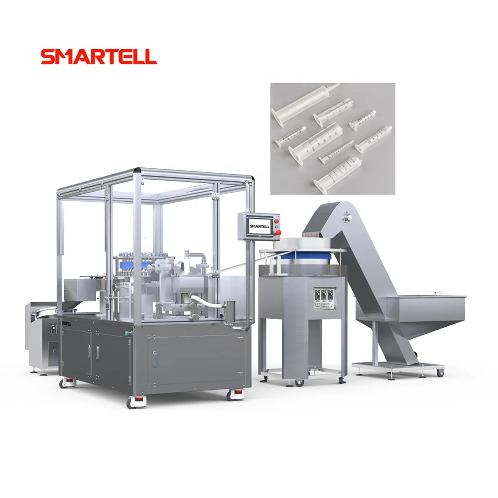 safety cover adding syringe barrel  pad printing machine