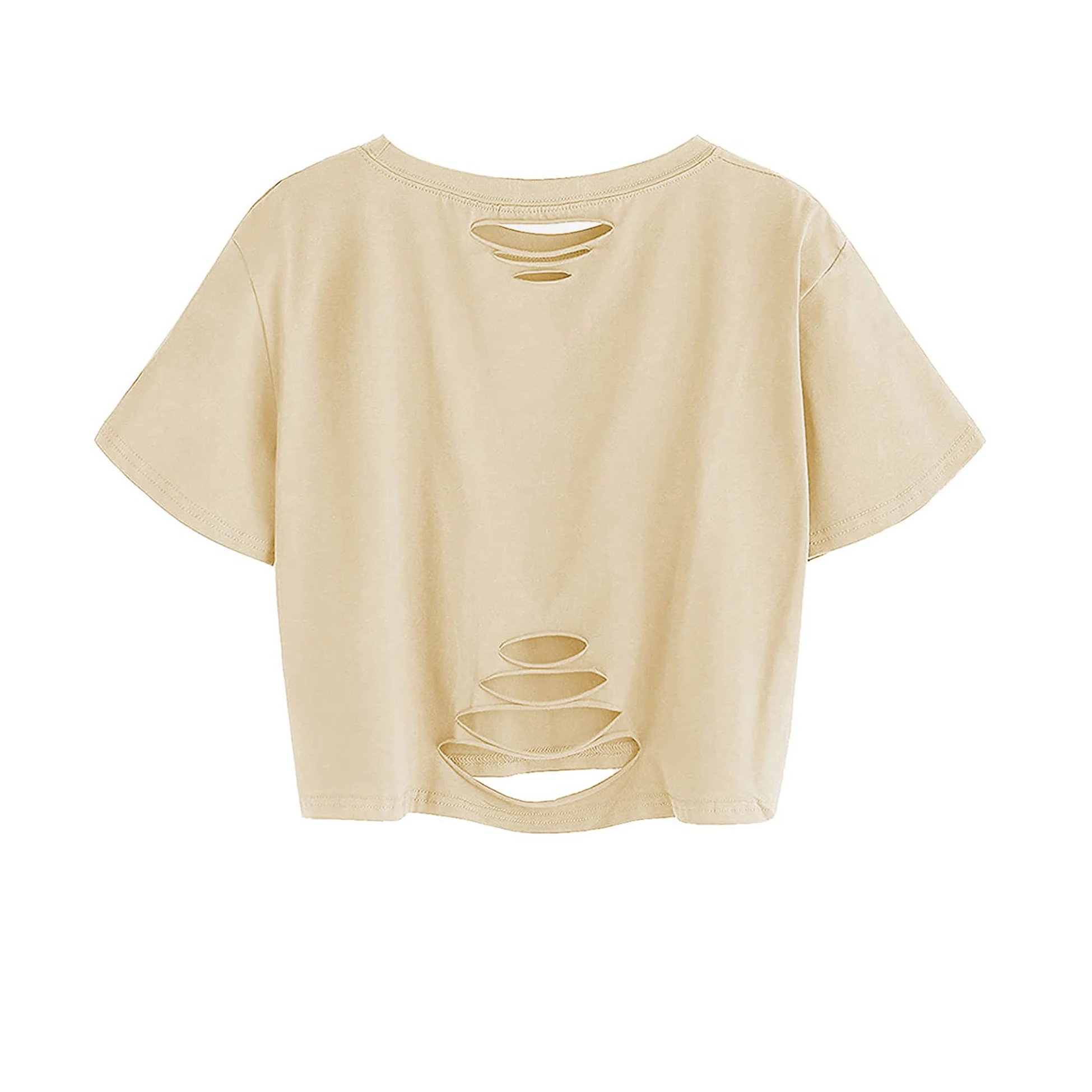 100%Cotton High Quality Women Crop Top Fashion Vest Short Sleeve Slim Fit Yoga T Shirt Sexy Back Plus Size Women Crop Top Sexy