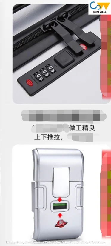 Thickened suitcase sturdy and durable universal wheels  lever  password   travel  large capacity leather suitcase