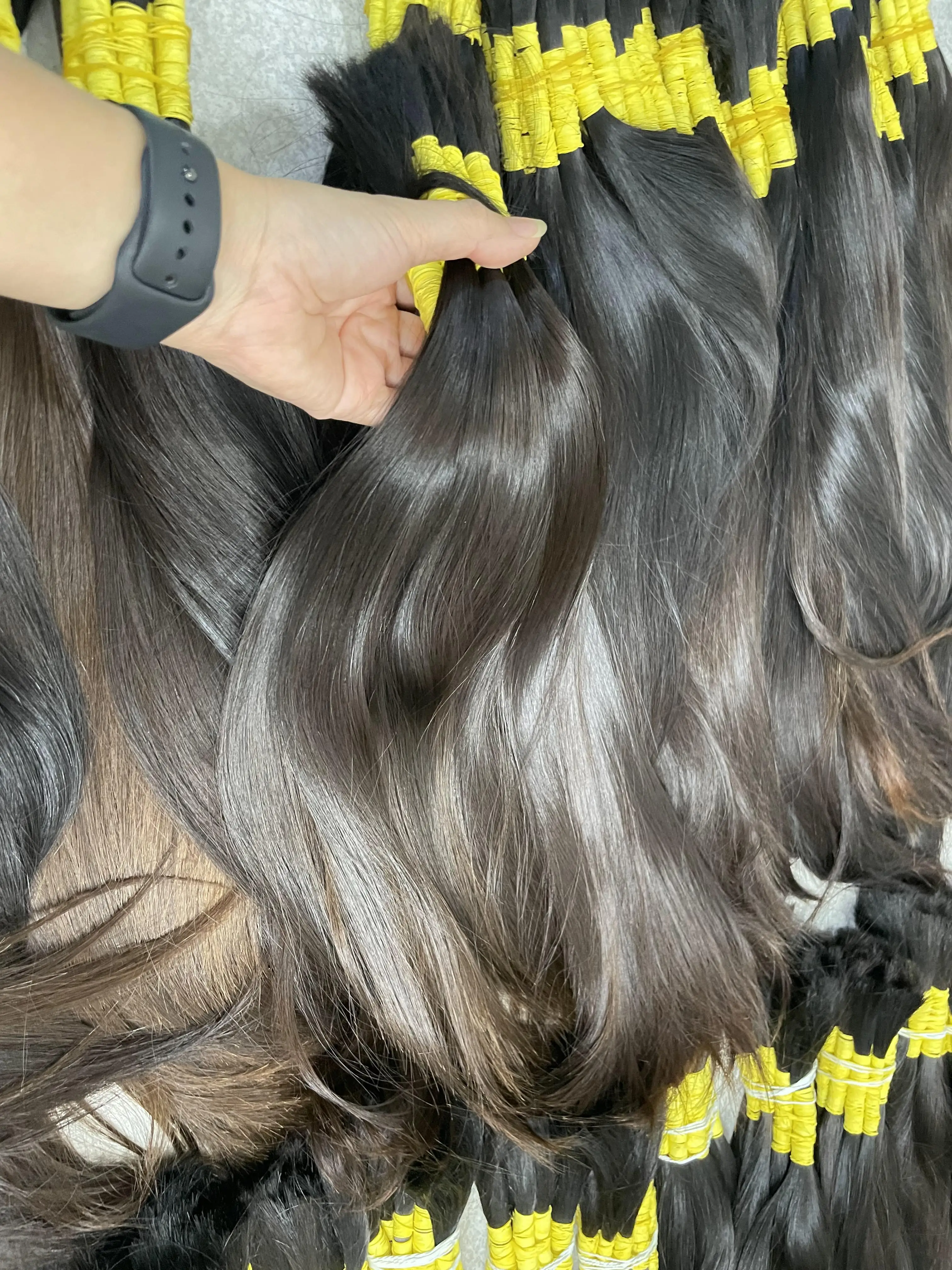 Hair Bulk 100% Raw Human Hair from Vietnamese Company MH TRUST Double Drawn Hair Extensions