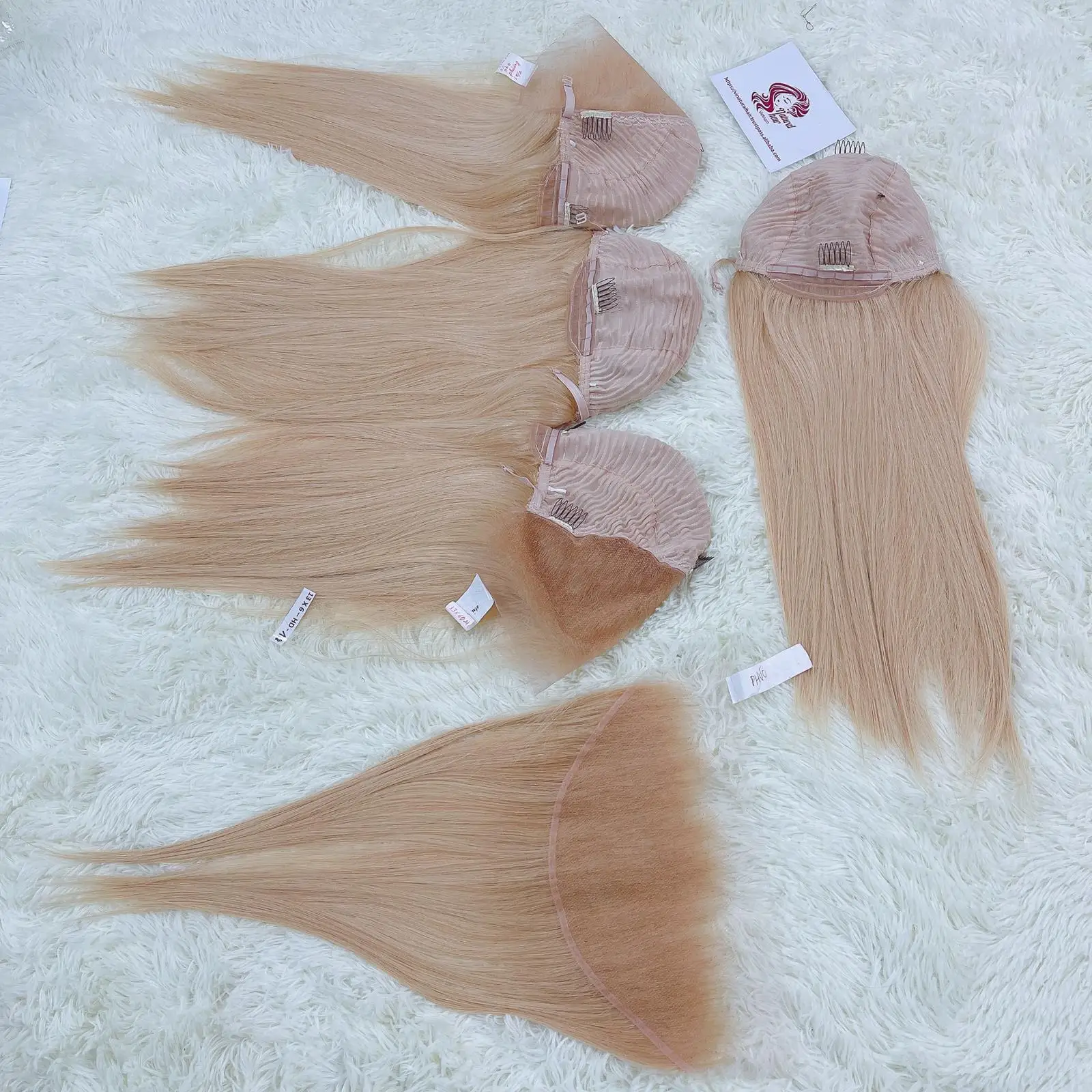 Bleached Invisible Knots High Density Natural Black Color Afro Kinky Curly Remy Braided Human Hair 13*6 Full Lace Front Wigs