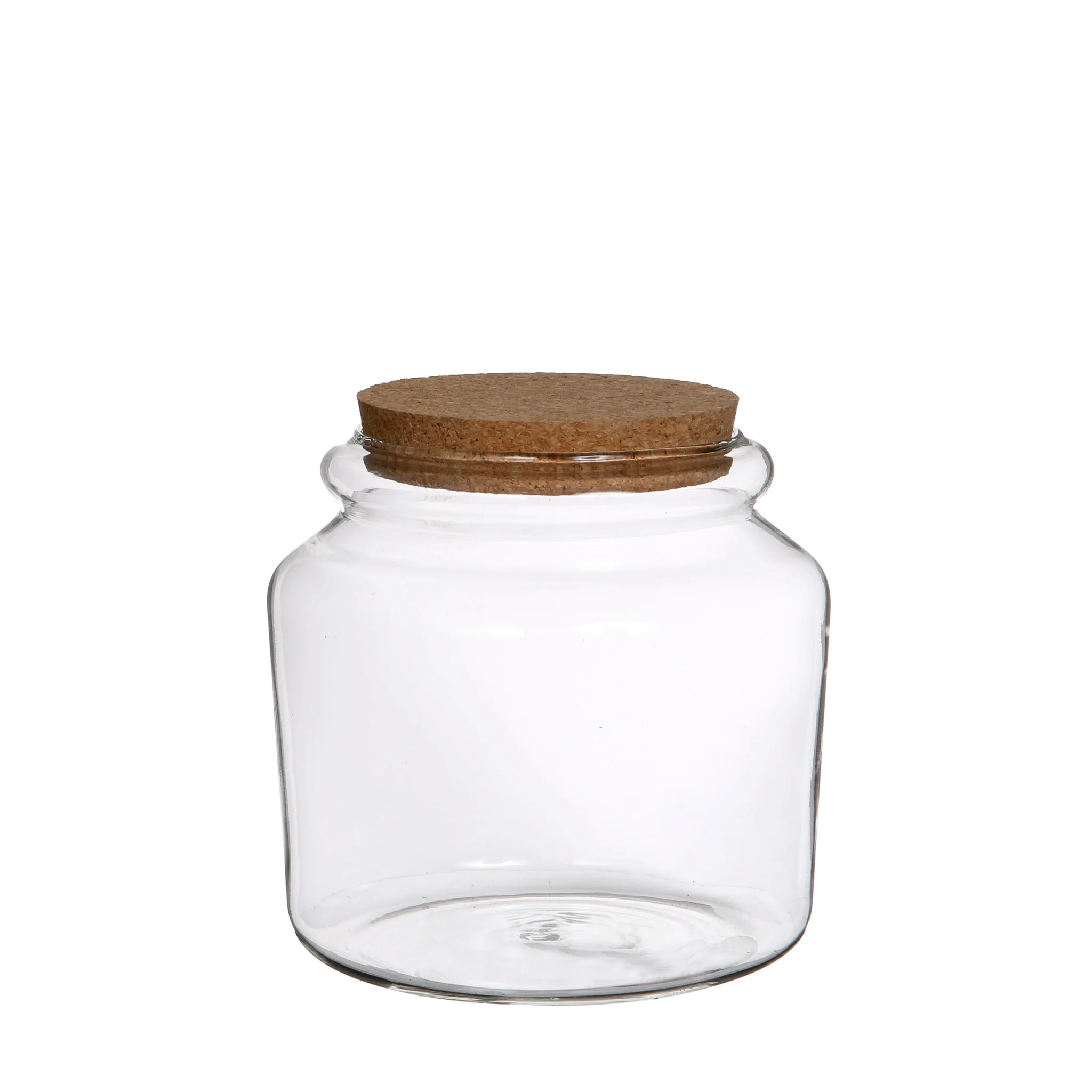 Home Decor Glass Jar with Cork lid for food storage decorations in multiple sizes - 15 h.14cm 200ml for Wholesale