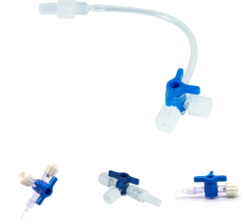 China Direct supply medical devices Medical Disposable Hospital UseThree way lipid resistant valve stopcock