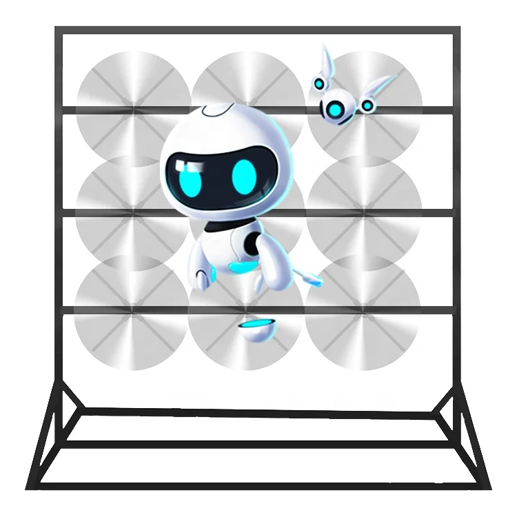 3D Hologram Projector 65cm 3*3 2*3 Display Led Fan 3D Animated Advertising Hologram Equipment Led Fan Splicing