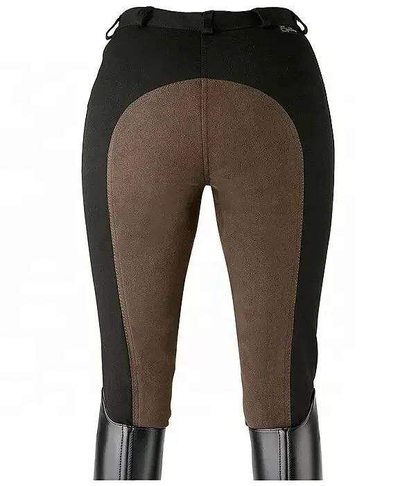Beige Faux Leather Suede Full Seat Equestrian seasonal trendy Horse Riding Breeches at direct factory Prices