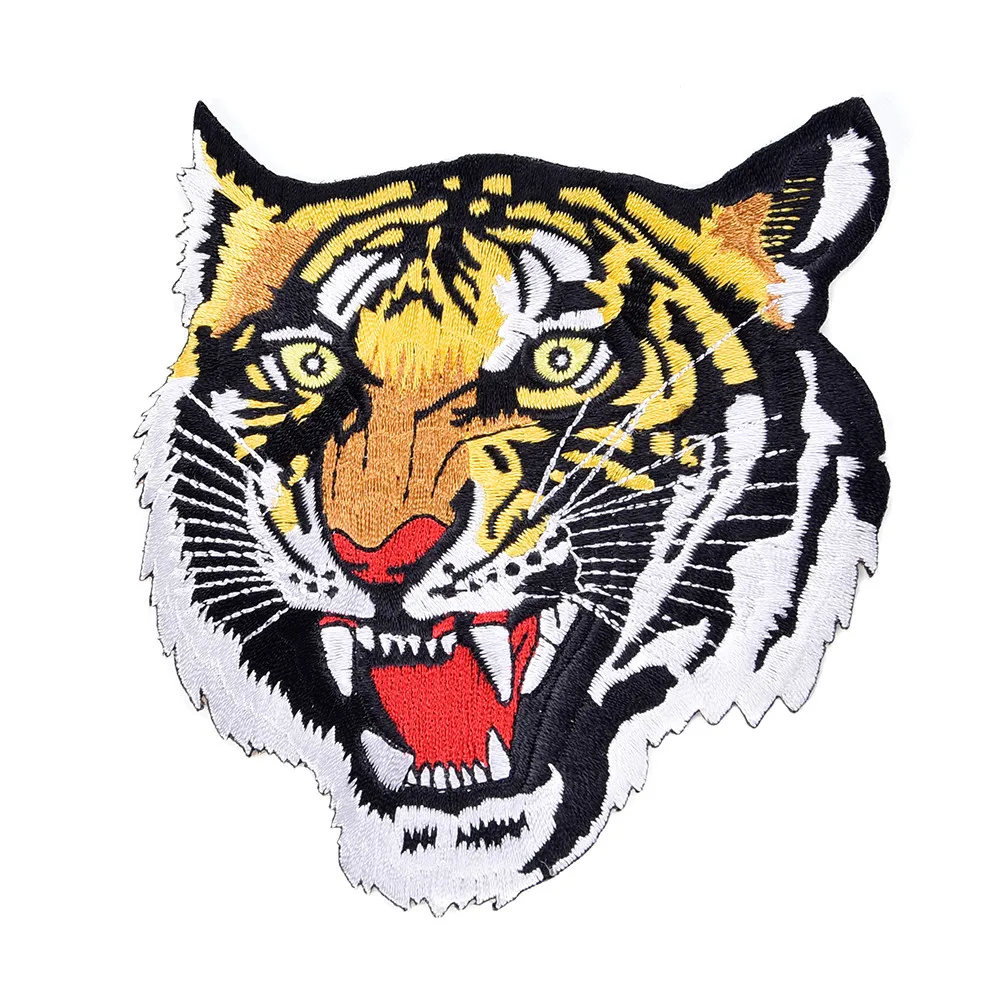 China OEM Patch Manufacturer Custom Logo Iron On Woven Patches Fox Animal Embroidery Patch For Clothes