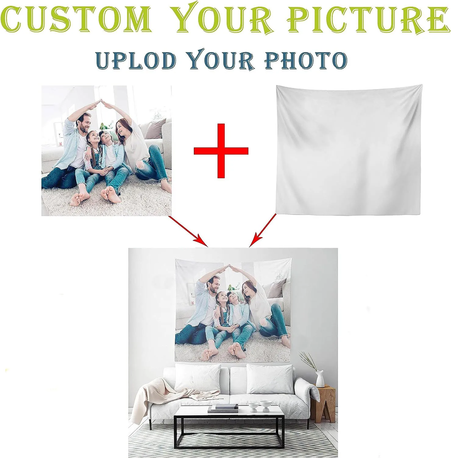 High Quality Design Custom Logo Printed Polyester Fabric Tapestries Wall Decoration Hanging For Home Decor