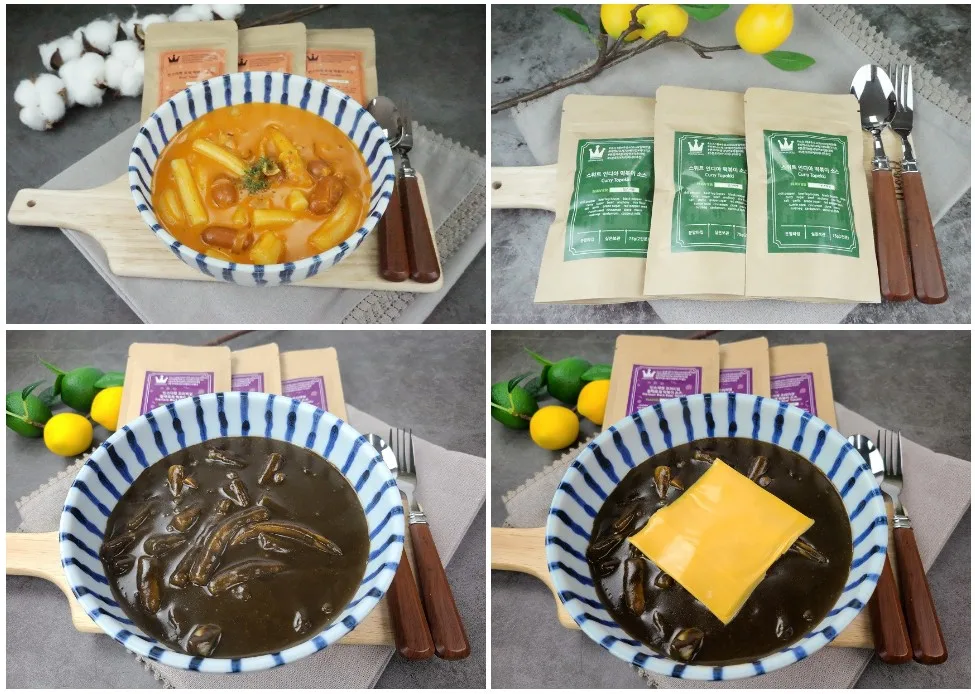 Topokki Sauce liquid phase&Powder,simple room temperature storage Korea Food ,Spicy, jajang, rose, Seafood topokki Tteok-bokki