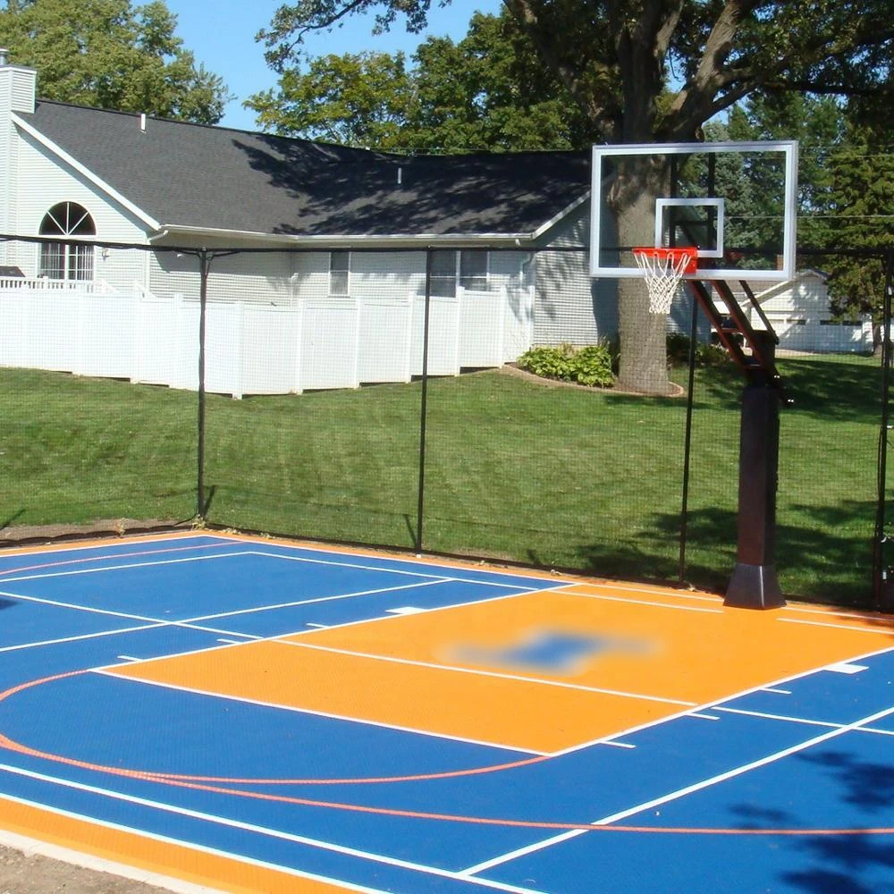 DIY outdoor backyard basketball court flooring for sport court tiles Free sample