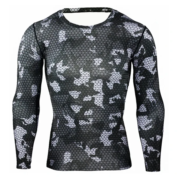 Grappling MMA Rash Guard Sublimation Compression Shirt Bjj Rashguard Custom Printed Mens Men Technology OEM Long Sleeve shirt