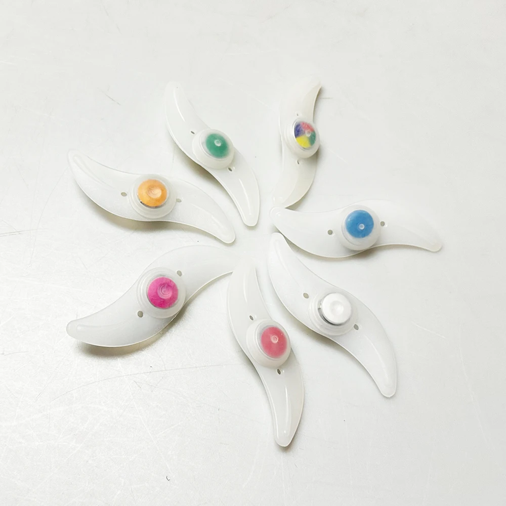 Bicycle Silicon Flashing Led Bike Wheel Lights Bike Portable Wheels Lights Willow Leaf Spoke Lights Cycling Accessories