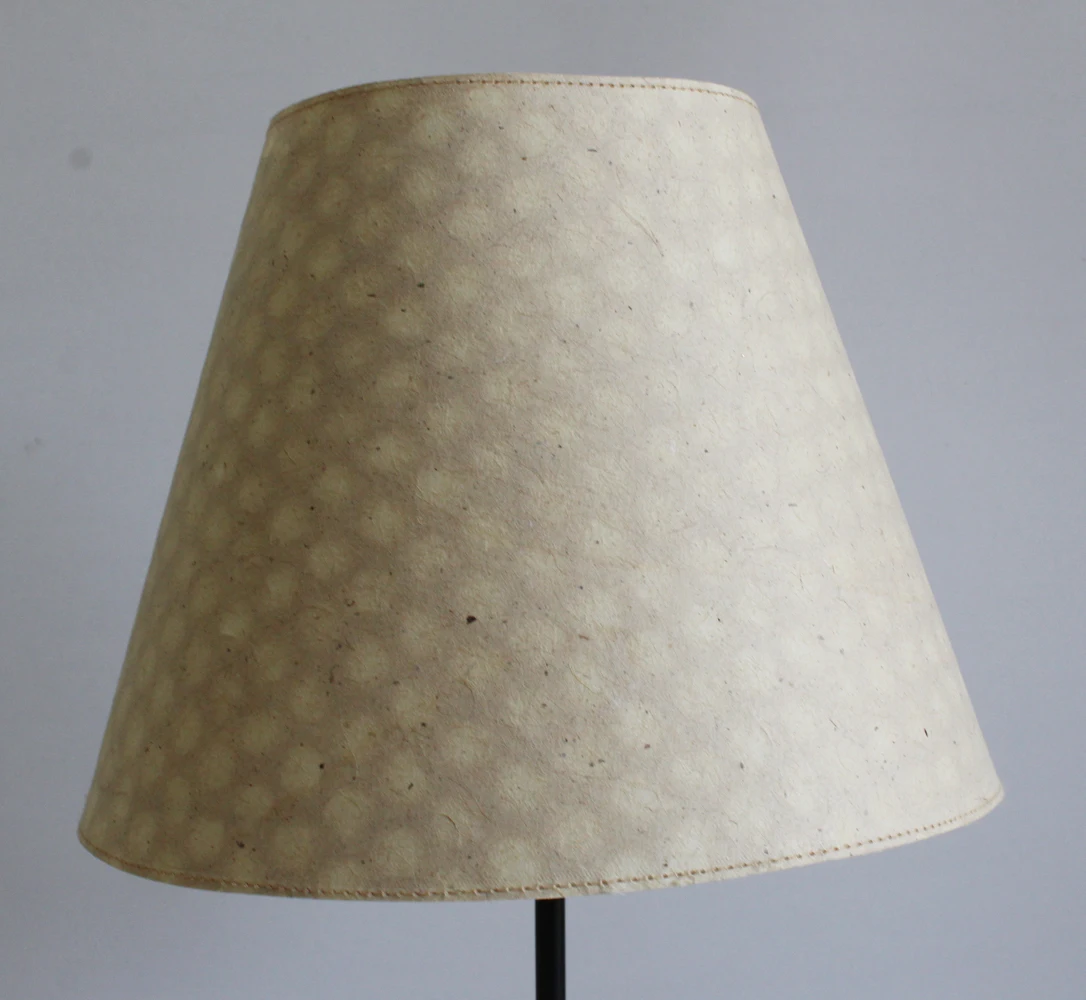 100% Hemp Fiber Organic Paper Together With Designed Lace Paper Purely Recycled & Handmade Cream Color Beautiful Lamp