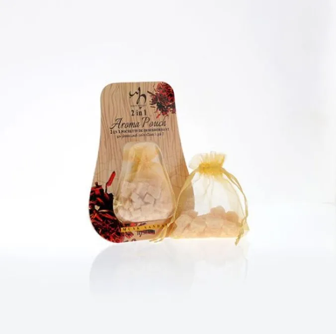 HEMANI Car Fragrance Solid Musk Jamid Cubes Pouch Car Perfume Car Air Freshener Long Lasting Smell Solid Perfume