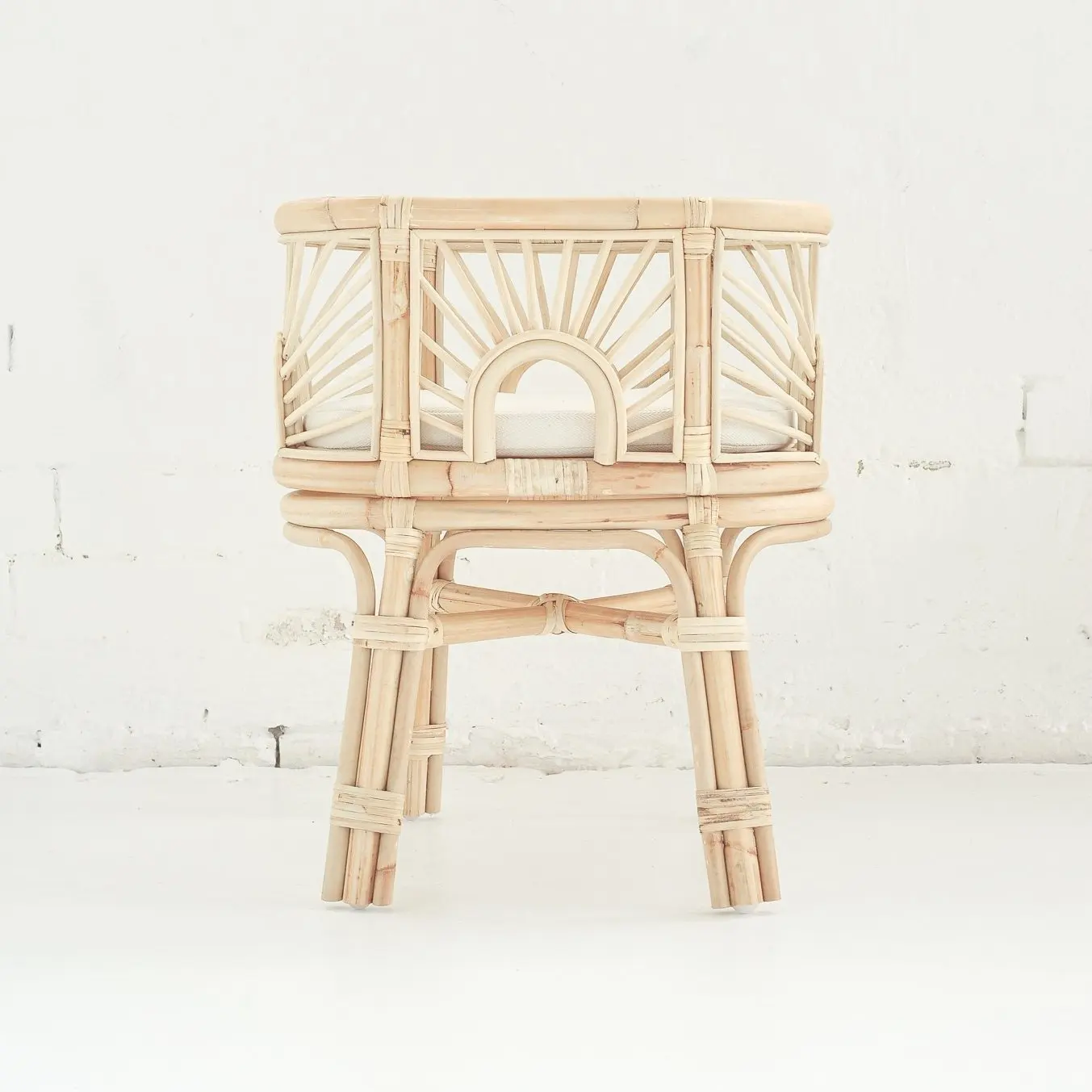 Детские ролевые игрушки, набор миниатюрных детских кукол, колыбель, кроватка ручной работы, ротанговая кукла, мебель для детской куклы