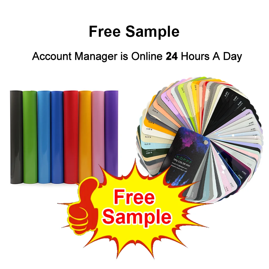 KDPPF Hot Selling Prevent Rubble TPU Color PPF Anti Stain Installation Friendly Metallic Black Car Wrap