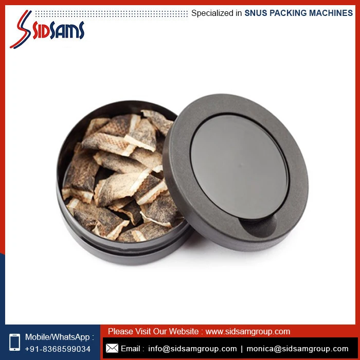 Best Design Low Price New Round Shape Design Best Quality Snus Cans From Indian Exporter