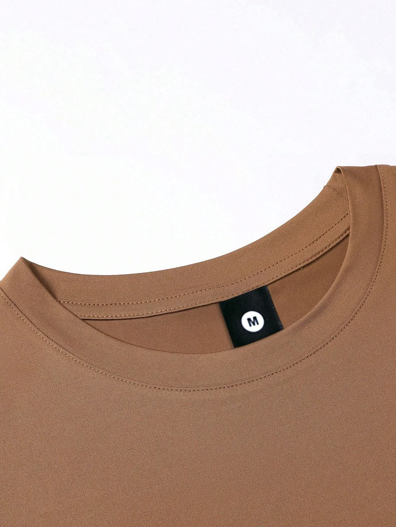 Custom Logo Printing T Shirt Casual Style OEM Service Mens Long Sleeve T Shirts Full Sleeve Brown Shirt For Men