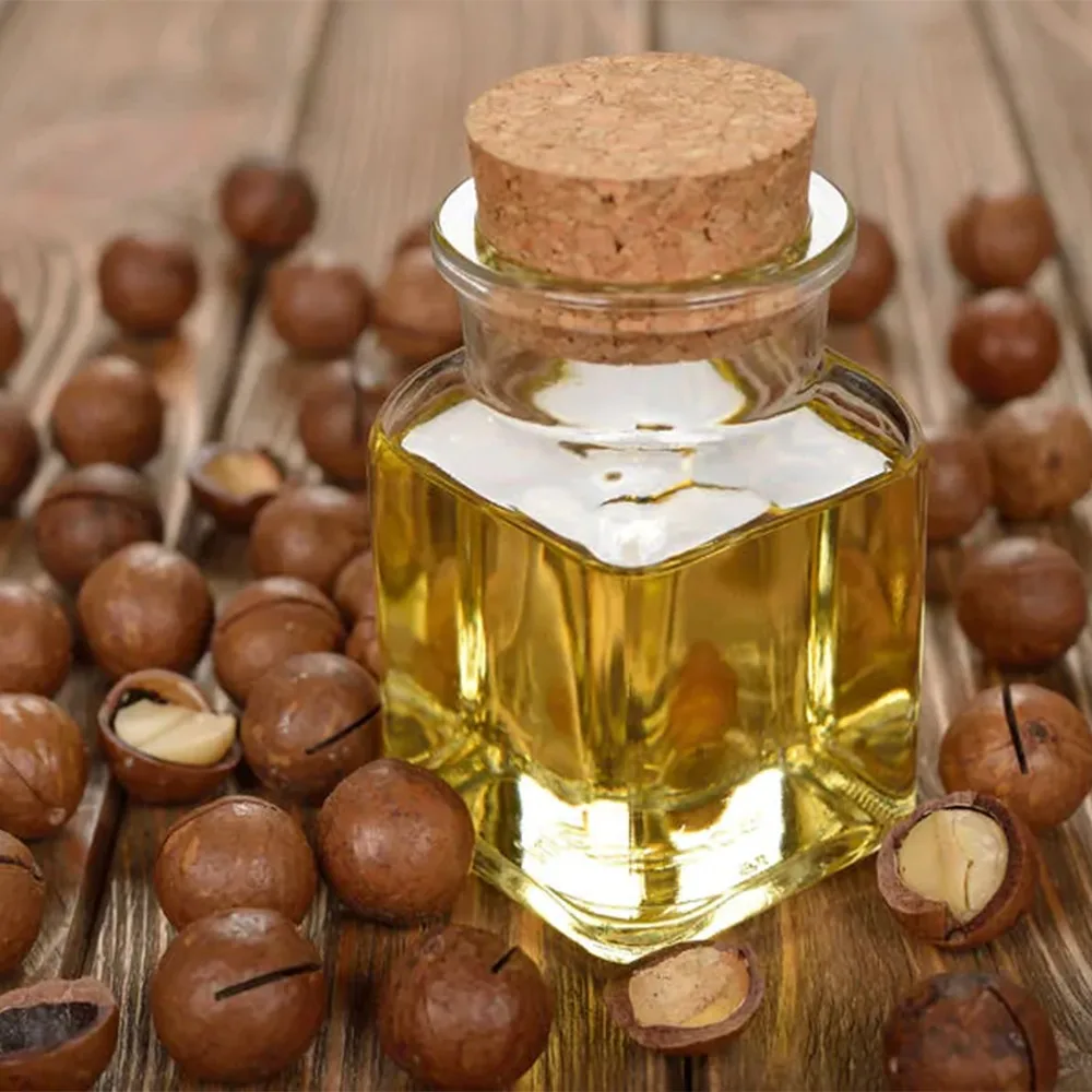 Bulk 100% Pure & Natural Organic Macadamia Oil | Cold Pressed Carrier Oil in Wholesale Manufacturer