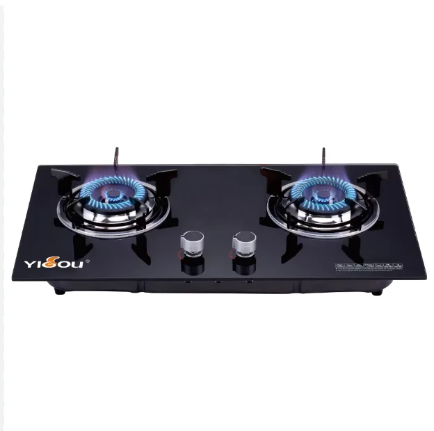 Gas Stove Double Stove Household Table Type Embedded Natural Gas Liquefied Gas Stove Energy Saving Fire