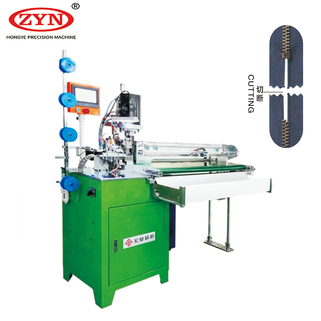 Auto ultrasonic zipper cutting machine