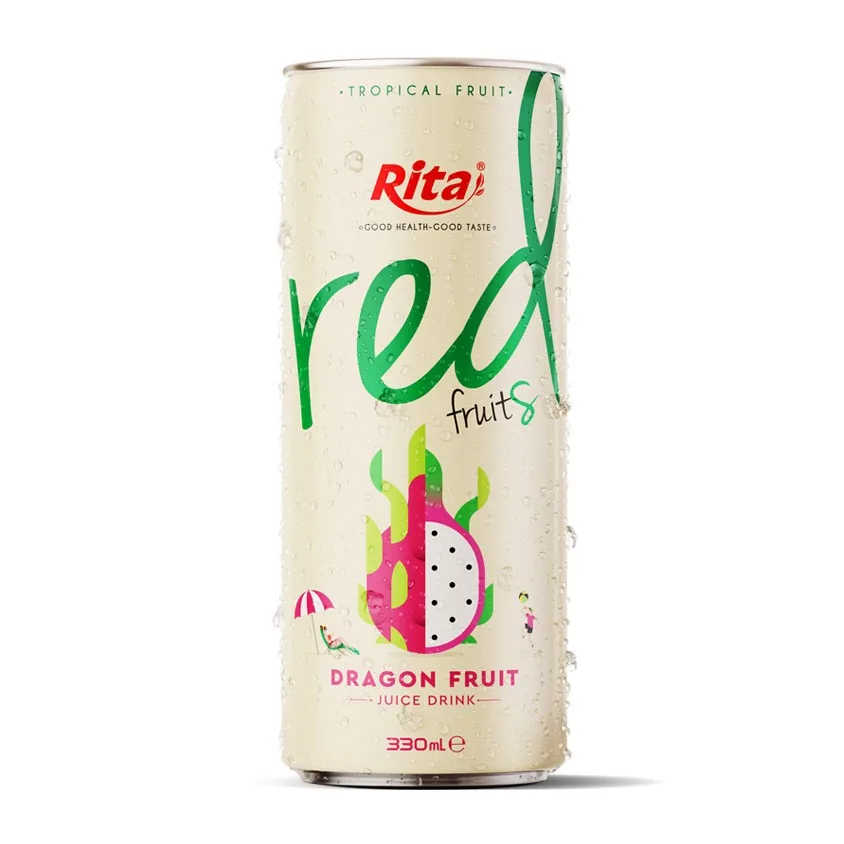 Vietnam Beverage Watermelon Juice 330ml Can Free Design Label High Quality Soft Drink  Fresh Fruit Delicious Flavor