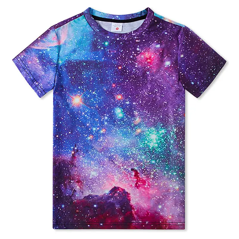 Top Trending Custom Digital Printed Short Film Sleeve Mesh Top 3d Digital Print T Shirt For Men Hip Hop Girls