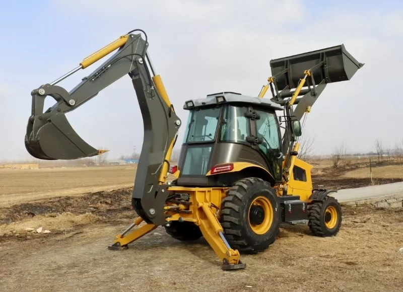 EPA Engine Wheel Loader Mini Backhoe Excavator Loader Engineering-Construction-Machinery 4X4 Backhoe Loader Backhoe Factory