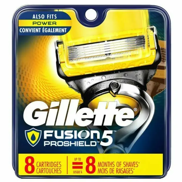 Gillette ProGlide Shield Razor for Men, 1 Gillette Razor, 4 Razor Blade Refills, Shields Against Skin Irritation