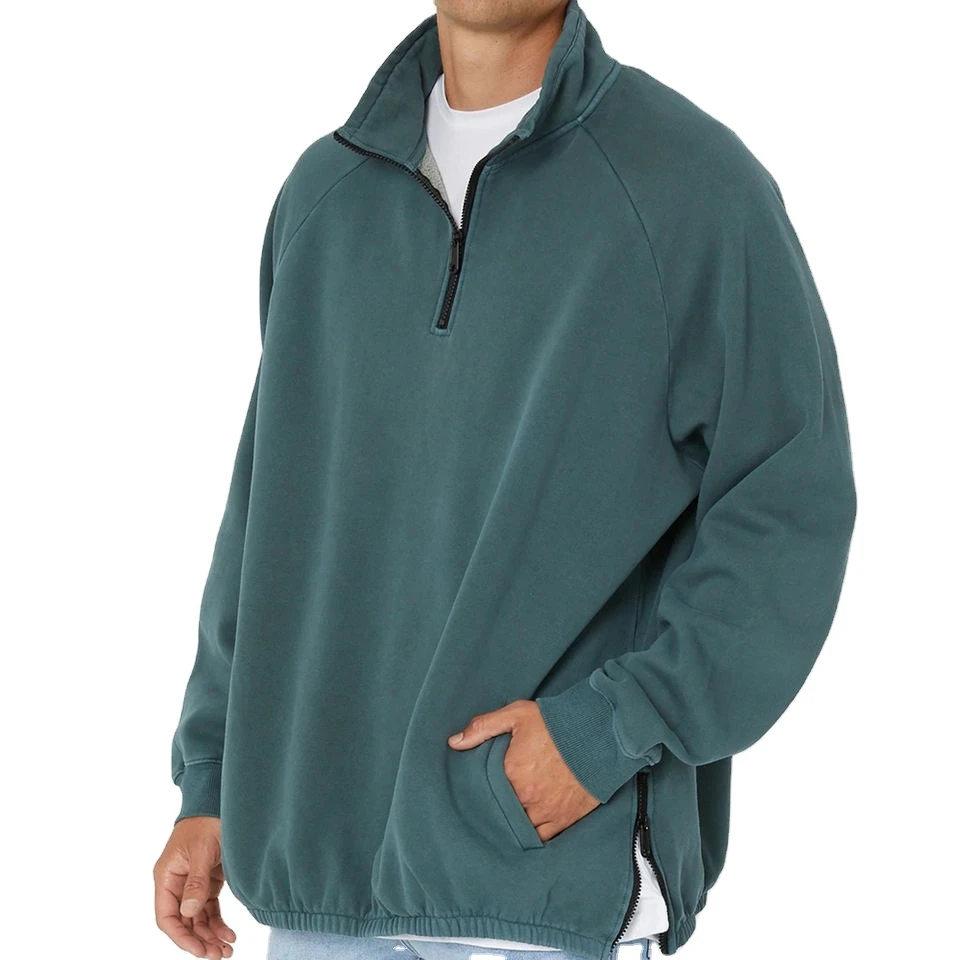 Custom Half-Zip Sweatshirts | Soft & Comfortable | OEM & ODM Factory Wholesale From Pakistan