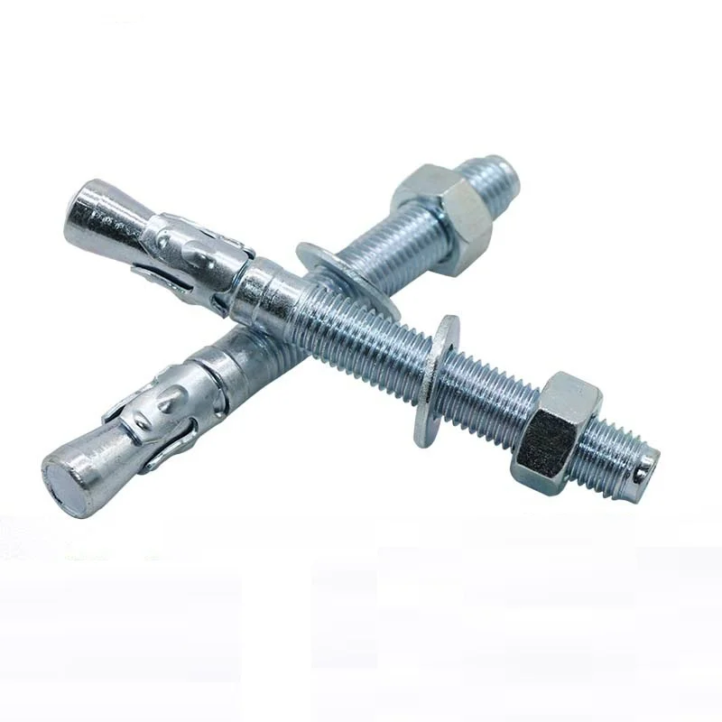 Factory Wholesales fastener Wedge Anchor Zinc Plated Carbon Steel Wedge Anchor Expansion Bolts