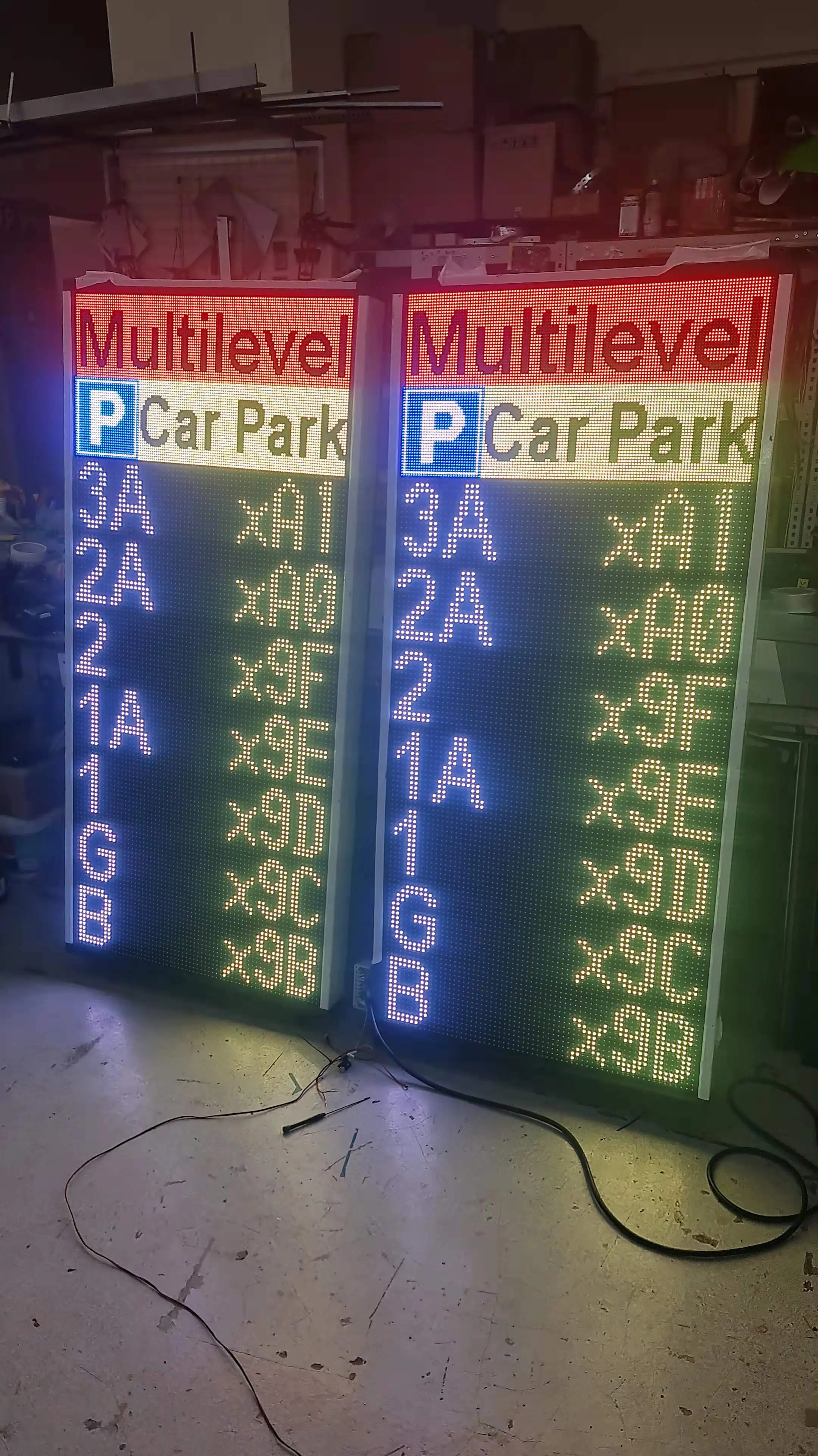 Factory Wholesale Car Park Counting Outdoor Display OEM High Contrast Display for Easy Reading in Bright Sunlight