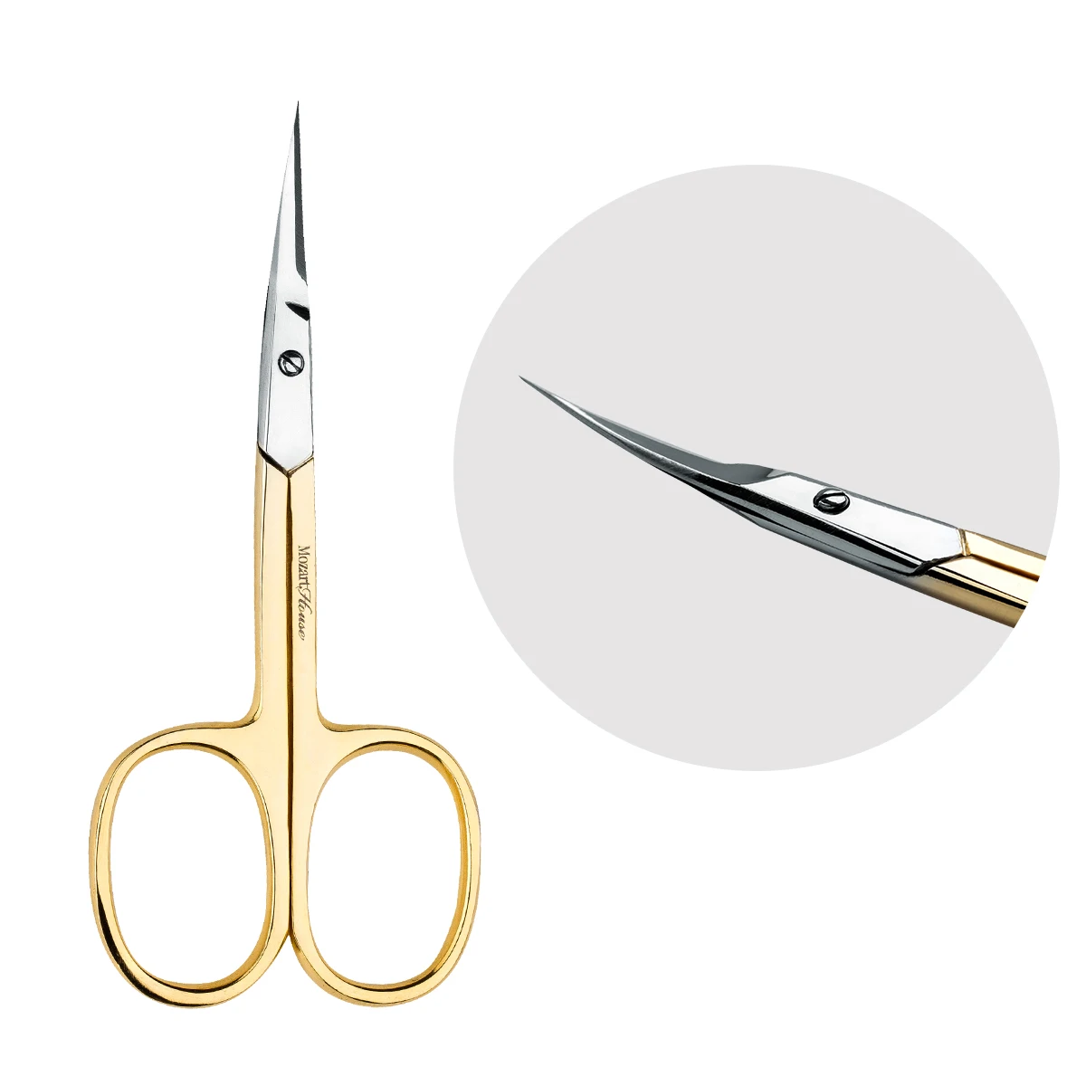 Classic Curve Manicure Scissors Accurate Cut Line with Blunt Blade Tip for Nail Care and Cuticle Cutting Eco-Friendly Beauty