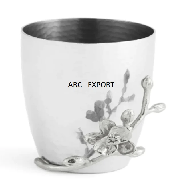 Antique Modern Black Brass Metal Flower Vases and Pots With Leaf Decoration Gold Color Base For Home Wedding Events Decoration