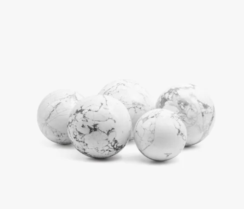 Best Quality Hot Sale Bulk Natural  Howlite Sphere Howlite Stone  Calming Stone  Extra Quality Crystal Gifts